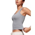 thumbnail image 3 of Musculosa CRZ YOGA Softembrace con escote redondo gris L, 3 of 5