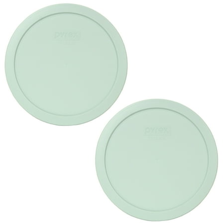 

Pyrex 7402-PC Muddy Aqua Plastic Round Storage Lid Cover (2-Pack)