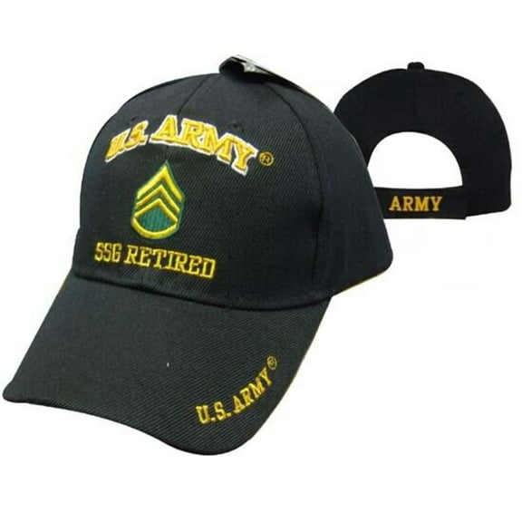 Retired Military Embroidered Adjustable Cap Hat Licensed