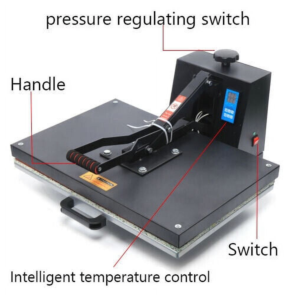 Colorfullrain 2800W Heat Press Machine 16" x 24" Clamshell Sublimation Printer for T-shirt