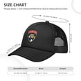thumbnail image 3 of Florida Panthers Hat Baseball Cap Casquette Washed Contrast Baseball Mesh Trucker Cap For Travel Outdoor, 3 of 5
