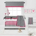 thumbnail image 2 of Bacati - Aztec Love Black/Fuchsia Musical Baby Crib Mobile, 2 of 8