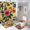 Thai Silk 1, variant on Bathroom Rugs Sets 4 Piece with Shower Curtain, Thai Silk Pattern Printed on Bathroom Shower Curtain Sets with Rugs, Suitable for Small Bathroom Gym Guest Bath, 72 x 72 inches