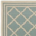thumbnail image 5 of SAFAVIEH Beach House Nima Trellis Indoor/Outdoor Area Rug Aqua/Cream, 5'3" x 7'6", 5 of 7