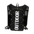 thumbnail image 2 of Mochila de hidratación, bolsa deportiva, ajustable, para hombre y mujer, chaleco de hidratación. negro, 2 of 9