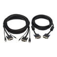 thumbnail image 2 of Tripp Lite P784-010-DV 10 ft. Dual DVI KVM Cable Kit - DVI, USB, 3.5 mm Audio (3xM/3xM) + DVI (M/M), 1080p, 10 ft., Black, 2 of 11