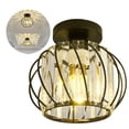 thumbnail image 2 of Lámpara Colgante De Cristal Con Bombilla Lámpara Colgante De Estilo Industrial Retro Buen Efecto De Iluminación Luz De Techo Fácil De Instalar Para La Decoración Del Dormitorio Del Comedor seitruly HA026786-01, 2 of 6