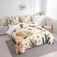 thumbnail image 3 of Feelyou Cowgirl Boot Bedding Comforter Set 7pcs, Cactus Flower Stars Full Bedding Set, 3 of 8