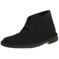 thumbnail image 1 of Clarks Men's Desert Chukka Boot, Black Suede, 12m, 1 of 8