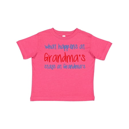 

Inktastic What Happens at Grandma s Gift Toddler Boy or Toddler Girl T-Shirt