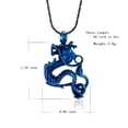 thumbnail image 3 of Personalised Dragon Necklace for Ashes of Loved One Memorial Cremation Jewelry for Ashes Holder Pendent for Ashes and Chain, 3 of 8