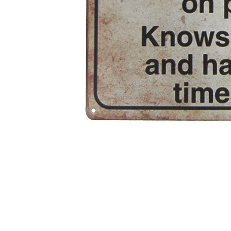 Funny Retired Person Metal Warning Sign Garage Home Wall Decor Novelty Gag Gift Funny Retired Person Metal Warning Sign Garage Home Wall Decor Novelty Gag Gift