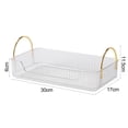 thumbnail image 2 of Hevirgo Metal Handle Makeup Organizer Makeup Storage Tray with Metal Handle Capacity Countertop Organizer for Neat Organized Cosmetic Storage for Bathroom, 2 of 8