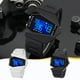 thumbnail image 1 of Reloj LED Creationary Luminous Airplane Shape - Efectos de luz multicolor, correa de silicona ajustable, carátula de 45 mm - Reloj deportivo LED único para hombres y mujeres, 1 of 5