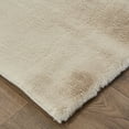 thumbnail image 3 of Feizy Luxe Velour Modern Solid, Tan, 4' x 6' Accent Rug Sheen Fade Resistant Casual Distressed Floor Rug for Living room Bedroom, 3 of 7
