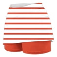 thumbnail image 6 of Skort Shorts Women, Striped Print High Waisted Golf Skirts with Pockets Athletic Casual Tennis Mini Skirt (L, Orange), 6 of 6
