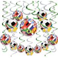 thumbnail image 1 of Yanonmyfd 24pcs World Cup Soccer 2026 Hanging Swirls for Party Decorations, 12Pcs Soccer Flag Hanging Swirls and 12pcs Hanging Swirls for World Cup Home Party Decorations,28pcs Hanging Swirls, 1 of 8