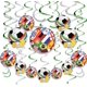 thumbnail image 1 of Yanonmyfd 24pcs World Cup Soccer 2026 Hanging Swirls for Party Decorations, 12Pcs Soccer Flag Hanging Swirls and 12pcs Hanging Swirls for World Cup Home Party Decorations,28pcs Hanging Swirls, 1 of 8