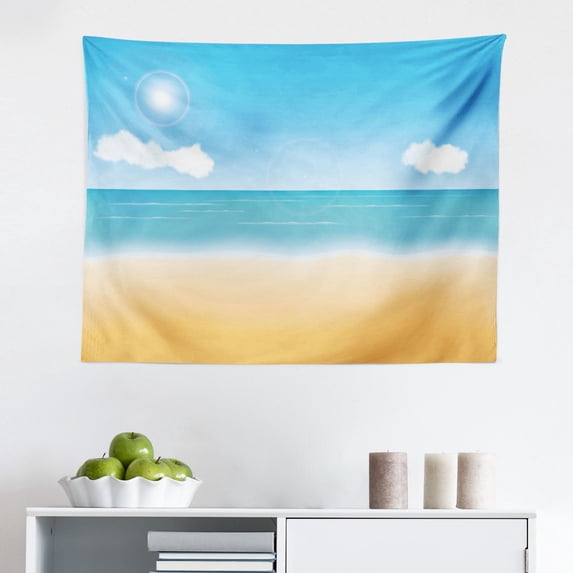 Grey Tapestry, Antique Pattern with Ornamental Flowers Traditional Damask Pattern, Fabric Wall Hanging Decor for Bedroom Living Room Dorm, 2 Sizes, Grey Black White, by Ambesonne