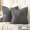 Dark Grey, variant on 18×18 Inch Decorative Throw Pillow Cover Set, Soft Corduroy Fabric, Vertical Ribbed Texture Design, Hidden Zipper Closure, For Sofa or Living Room, 2 Pack