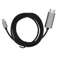 thumbnail image 4 of Adaptador de interfaz multimedia tipo C a HD 1080P 4K 60Hz Cable de interfaz multimedia USB C 3.1 a HD de 6,6 pies, 4 of 12