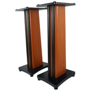 2) Rockville SS28C Premium Classic Wood Grain 28" Speaker Stands Up to 100Lbs