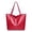 Red, variant on Womens Large Tote Bags with Internal Pocket Fashion Leather Shoulder Purse Zipper Handbags for Ladies Vacation Travel Silver