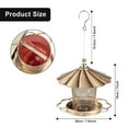thumbnail image 4 of Samhe Bird Feeder, Flower Shaped Metal Wild Bird Feeder for Hanging Outside Garden Yard Decoration, 4 of 8