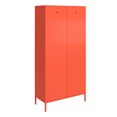 thumbnail image 2 of Novogratz Cache Tall 2 Door Metal Locker Cabinet, Yellow, 2 of 9