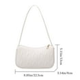 thumbnail image 2 of Female PU Leather Casual Handbag Shoulder Bags Underarm Bag Messenger Bag KHAKI, 2 of 8