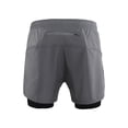 thumbnail image 4 of Lixada Men's 2-in-1 Running Shorts Quick Drying Breathable Active Training Exercise Jogging Cycling Shorts with Longer Liner, 4 of 7