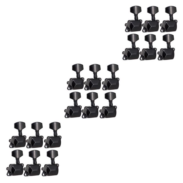 Monstrate 6 piezas de clavijas de afinación de guitarra eléctrica, perillas de afinador de 6 cuerdas, reparación de instrumentos de cuerda, piezas de 6 Rechts 3piezas Monstrate CBP232498