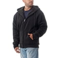 thumbnail image 2 of Men's Ultra Soft Sherpa Lined Hoodie - Full Zip Fleece Lining Winter Sweatshirts M-5XL, 2 of 5