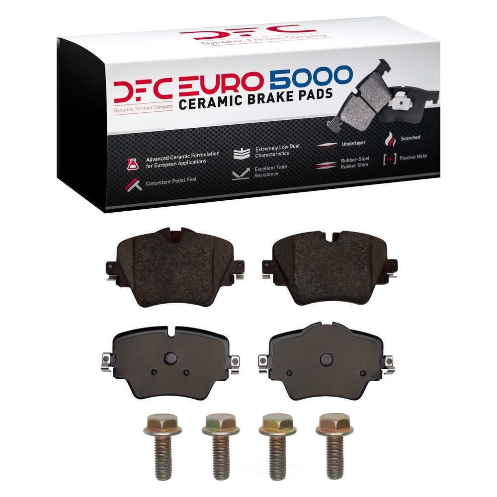 Dynamic Friction Company 1600-1892-01 DFC EURO 5000 Ceramic Brake Pads and Hardware Kit