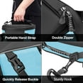 thumbnail image 3 of Mosiso Motorcycle Tail Bag Waterproof Storage Saddle Bag 10L Outdoor Sports Travel Motorbike Seat Back Bag Light Tank Bag Tool Carry Hand Shoulder Bags, Ice Blue, 3 of 7