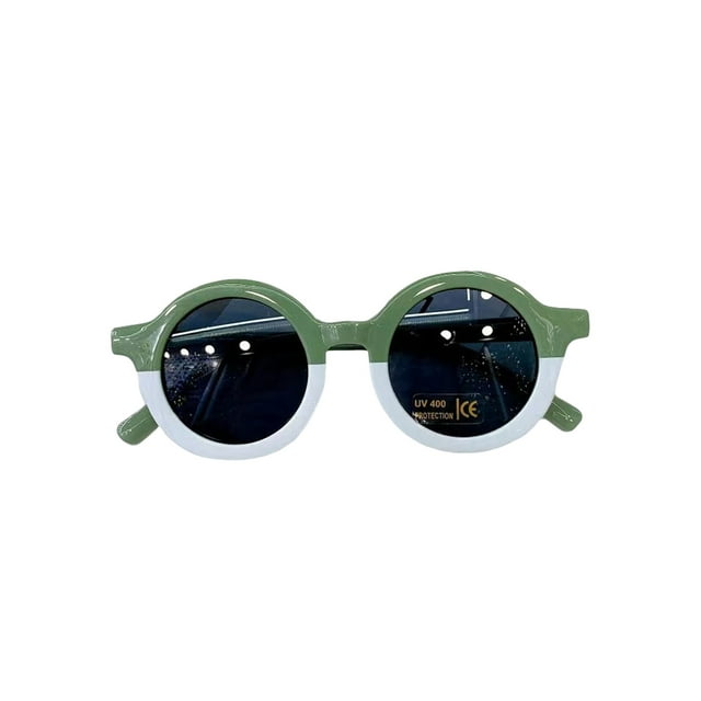 Diconna Lunettes de Soleil Rétro pour Tout-Petits Anti-Ultraviolets Lunettes d'Extérieur