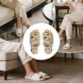 thumbnail image 6 of Xoenoiee Rooster Chicken Sunflower Egg Print Slippers for Women, Memory Foam Soft Warm Slip On Open Toe Cotton House Slippers, Anti-Skid Cozy for Indoor Outdoor, 10.5-11.5 W/9.5-10.5 M, 6 of 7
