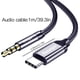 thumbnail image 2 of Cable adaptador de audio para teléfono móvil Essager tipo-c a cable convertidor de audio para teléfono celular de 3,5 mm 1 metro Advancent  EL5283-00B, 2 of 2