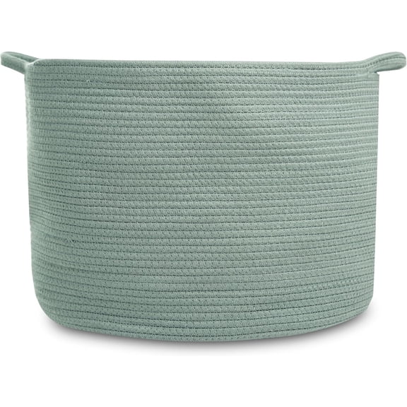 Extra Large Storage Basket (20" x 20" x 14") - Woven Baby & Toy Organizer, Blanket Basket