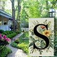 thumbnail image 4 of PHYHOO  Spring Summer Monogram Letter S Garden Flag Floral Sunflowers Sided for Outside Small Burlap Family Last Name Initial Yard Flag White, 4 of 6