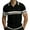Black, variant on Men's Old Money Style Striped Knit Polo Sweater, Hollow Out Breathable Texture, Short Sleeve Button Down Casual Knitwear for Summer Elegant Wear, Sizes S-2XL Khaki
