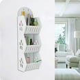 thumbnail image 6 of 3-Tier Wall Mounted Bathroom Storage Rack | White PVC Shower Organizer for Toiletries & Cleaning Supplies | Space Saving Shelf for Bathroom, Laundry Room & Kitchen, 6 of 6