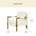 thumbnail image 4 of Pioneer Woman Harper Spindle Accent Chair, Antique White Fabric Upholstery, 4 of 12