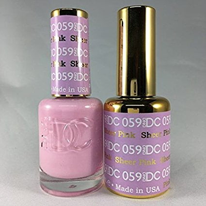 Dnd Dc Duo Soak Off Gel Matching Nail Polish Sheer Pink Dc059