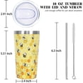 thumbnail image 2 of Bee Coffee Cup 10 Oz, Cute Yellow Bee Tumbler Coffee Mug Travel Mug, Bumble Bee Decor Ornament Stuff, Honey Bee Gifts, Bee Gifts for Women Bee Lovers - Honeybee Mug Stainless Steel Insulated Thermal, 2 of 6