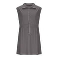 thumbnail image 5 of Miqool Womens Tennis Golf Dresses Zipper Front Sleeveless Pickleball Exercise Workout Athletic Mini Dress with Pocket Activewear, 5 of 7