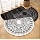 thumbnail image 2 of Xiao Hua Alfombra de baño, antideslizante, de felpa, peluda, lavable a máquina, para suelo, bañera y ducha, accesorios decorativos, color negro F, 16 x 24 pulgadas, 2 of 4