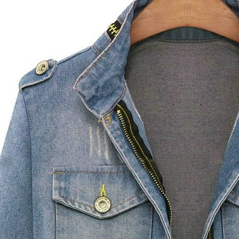 Denim ki jacket top