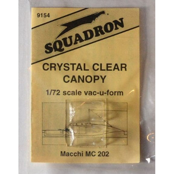 Macchi MC-202 Vacuform Canopy x2 for Hasegawa (1/72 model kit accessory)