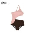thumbnail image 2 of Women's One Shoulder Bathing Suit Cut Out One Piece Swimsuit - L, 2 of 7